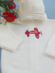 Children's Sweater - Airplane Motif